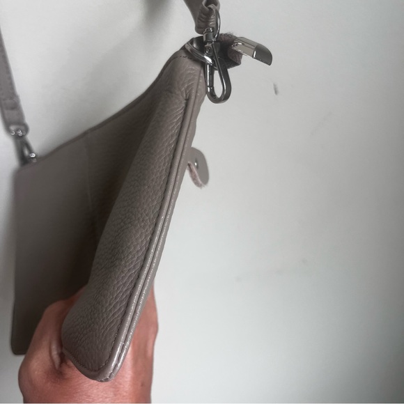 Befen Crossbody Genuine Leather Light Beige Pink Purse - Picture 6 of 10